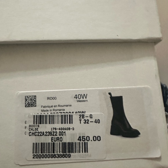 Chloe Betty Rubber Boots Black - Picture 3 of 3